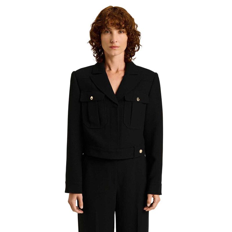 Veronika Maine Double Weave Cropped Jacket image number 0